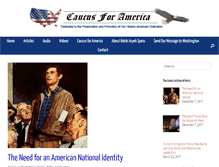 Tablet Screenshot of caucusforamerica.com